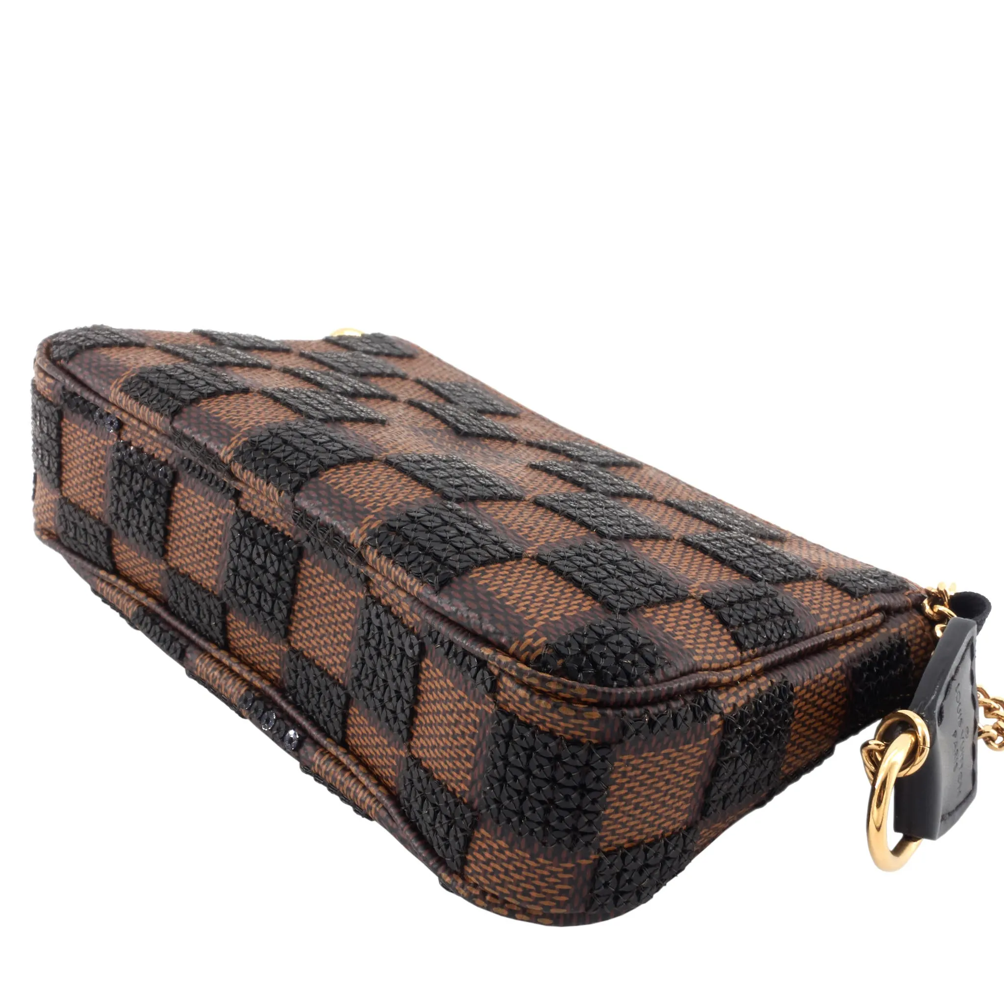 Damier Paillettes Mini Pochette Accessoires Bag