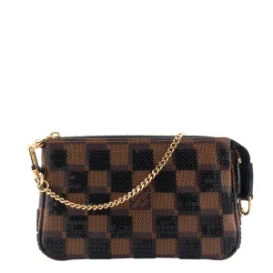Damier Paillettes Mini Pochette Accessoires Bag