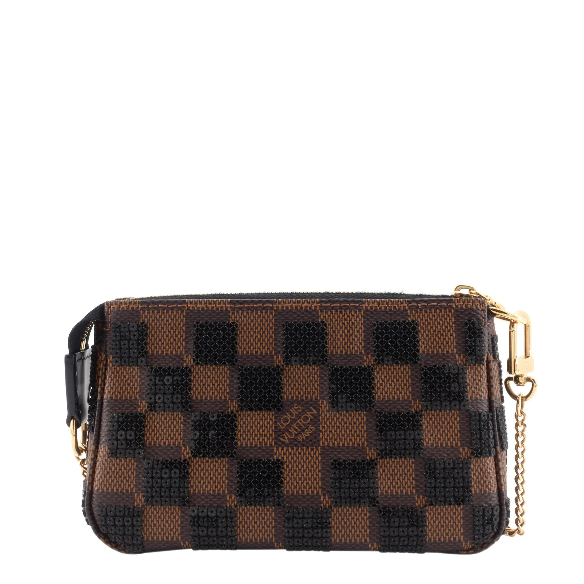 Damier Paillettes Mini Pochette Accessoires Bag