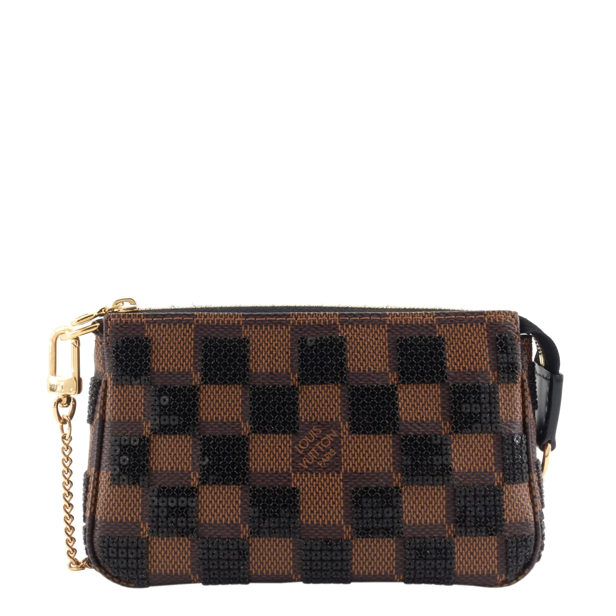 Damier Paillettes Mini Pochette Accessoires Bag