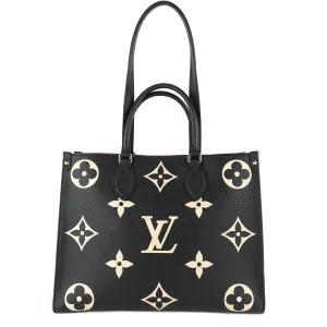 OnTheGo MM Bicolour Monogram Empreinte Leather Bag