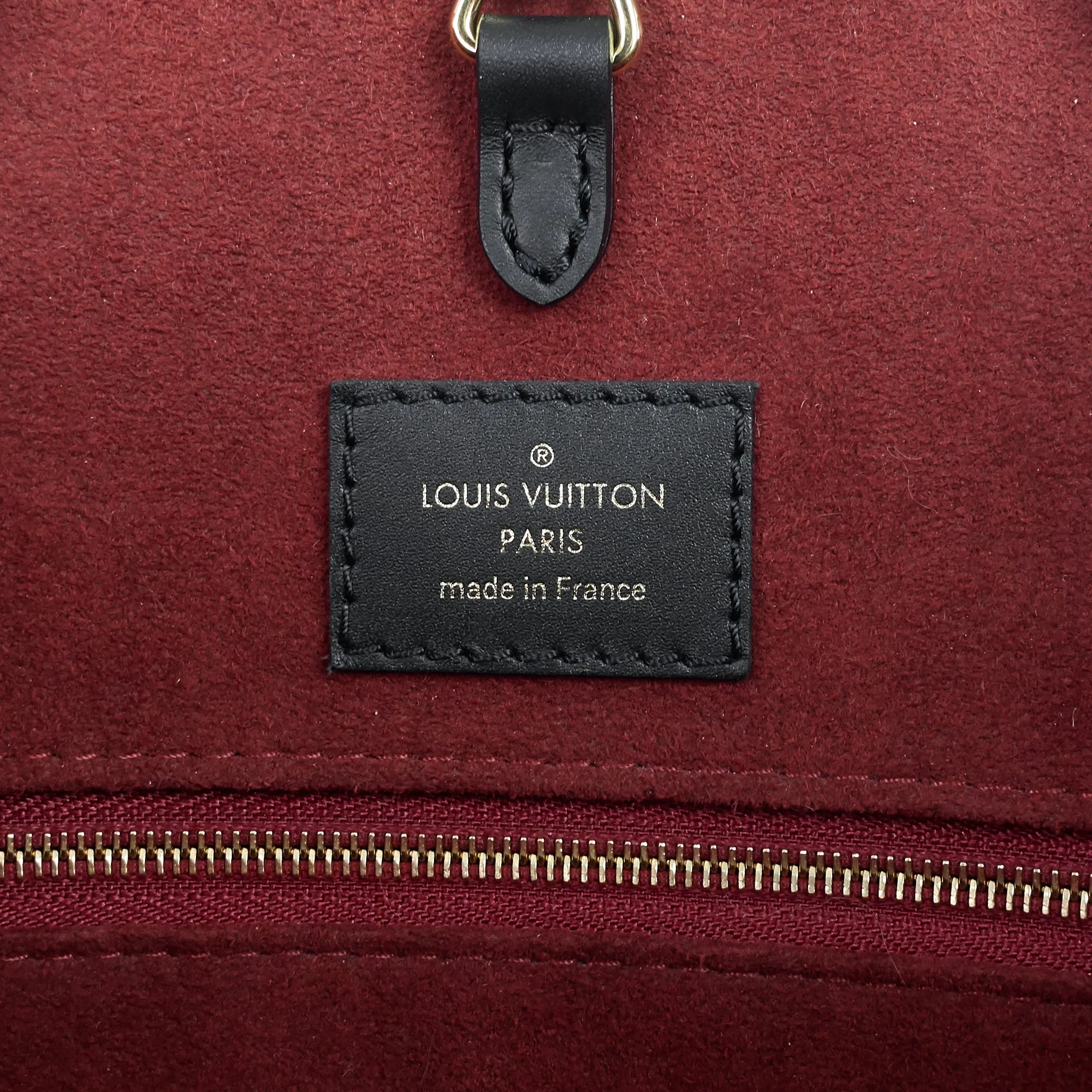 OnTheGo MM Bicolour Monogram Empreinte Leather Bag