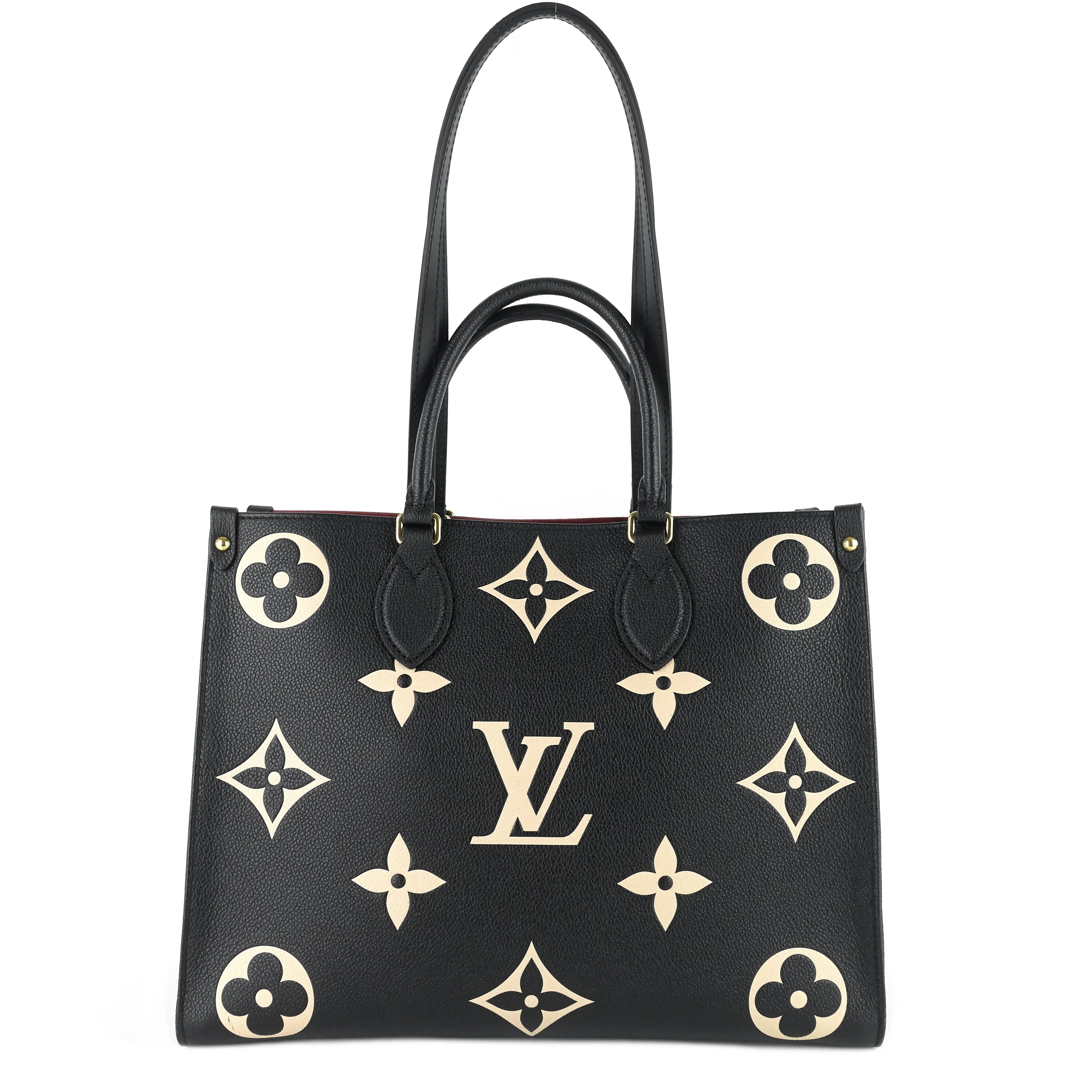 OnTheGo MM Bicolour Monogram Empreinte Leather Bag