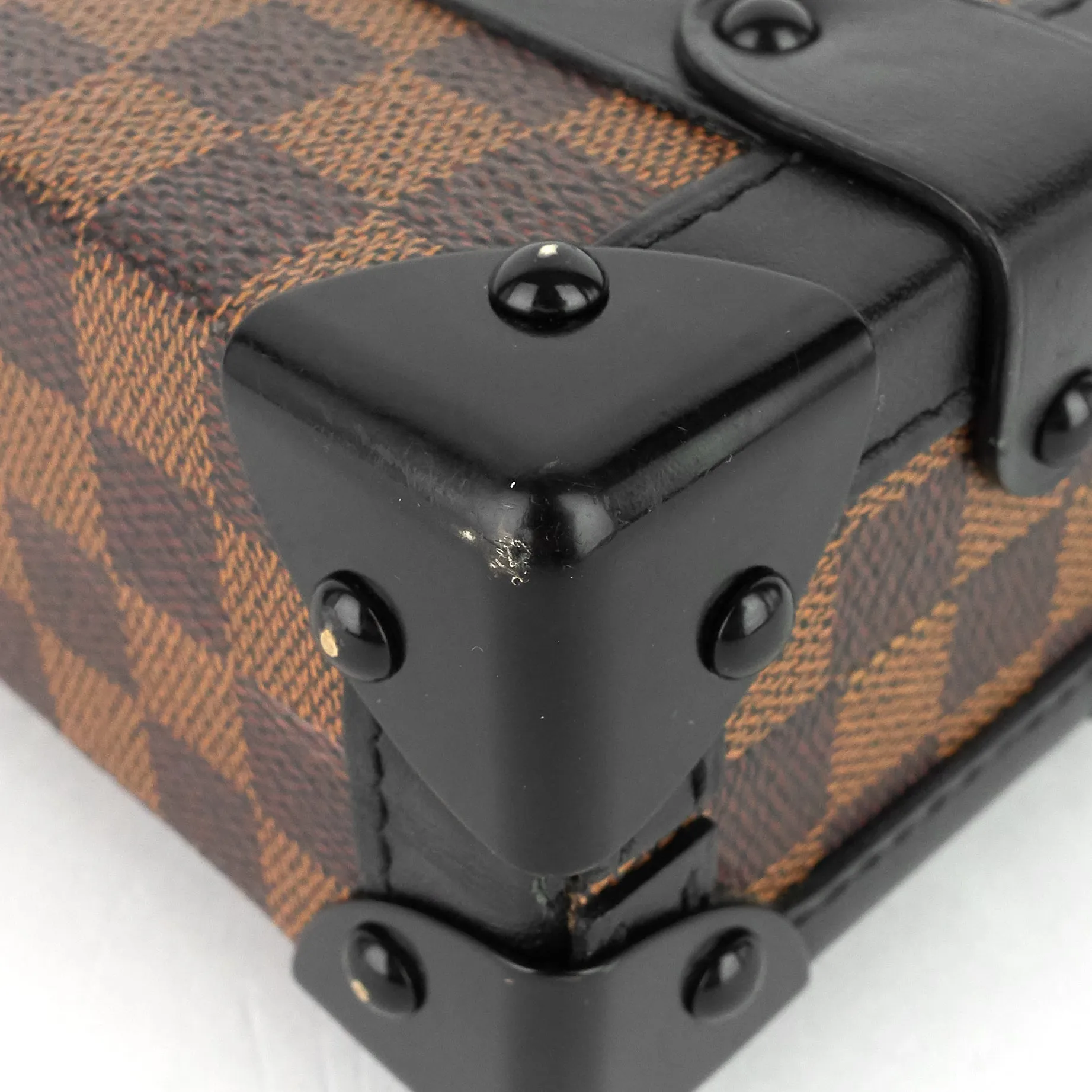 Petite Malle Damier Ebene Cavas Bag