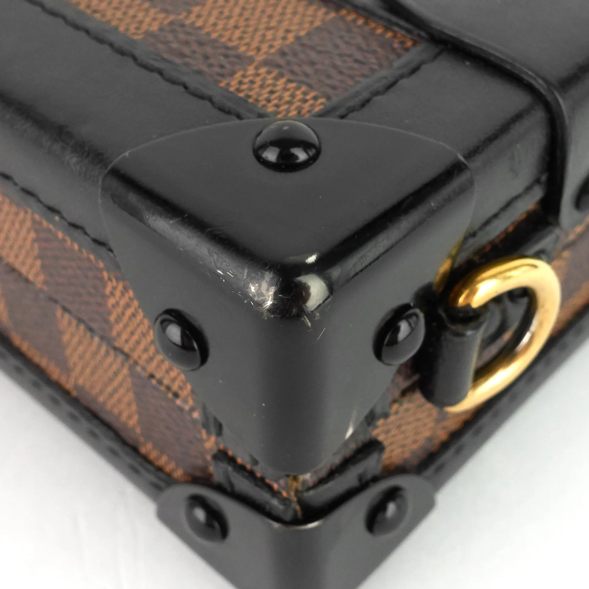 Petite Malle Damier Ebene Cavas Bag