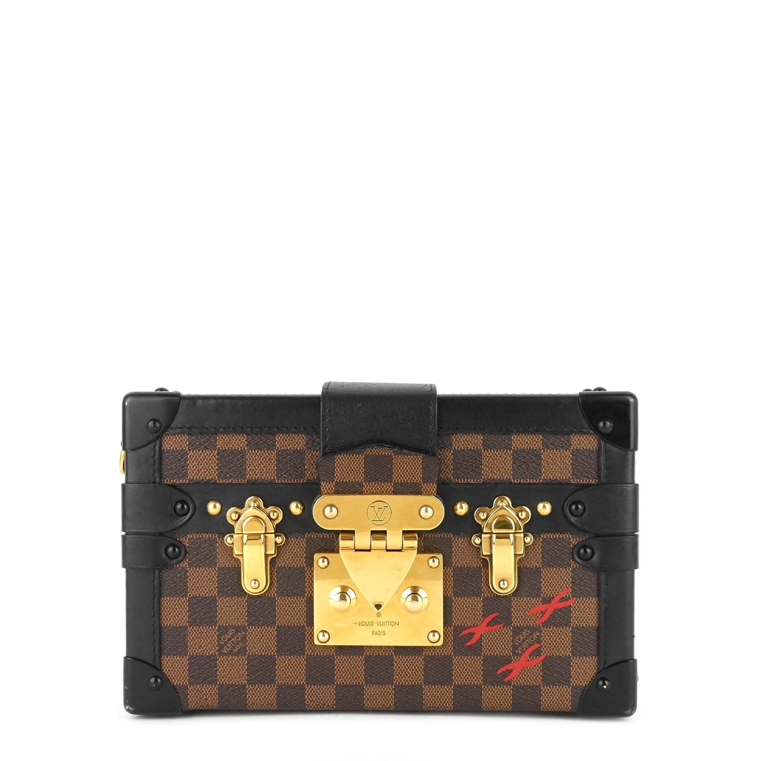 Petite Malle Damier Ebene Cavas Bag